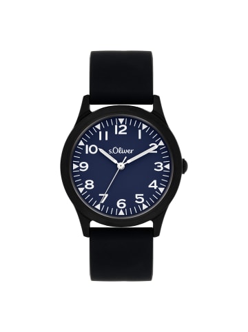 s.Oliver Armbanduhr The Black Rush in schwarz-blau
