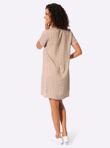WITT WEIDEN Webkleid in camel-ecru-bedruckt
