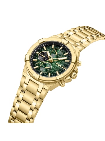 Police Herrenuhr Dualtime Guardian Goldfarben