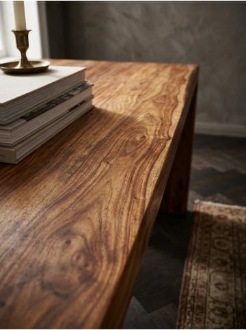 KADIMA DESIGN Schreibtisch BOHA Massiv-Holz Computertisch 140 cm breit in Massivholz