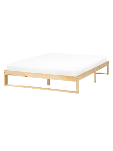 Beliani 2-tlg Doppelbett TALAIRAN in Braun