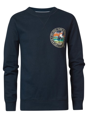 Petrol Industries Sweater mit Aufdruck Scoot in Blau