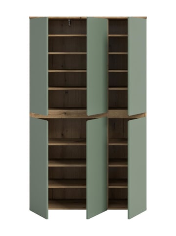 ebuy24 Kleiderschrank Scarpa Staubgrün 105 x 37 cm