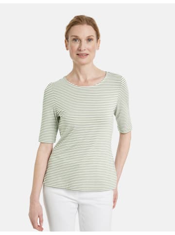 Gerry Weber T-Shirt 1/2 Arm in Reed/Offwhite Stripes