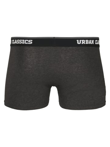 Urban Classics Urban Classics Herren Men Boxer Shorts Double Pack in black/charcoal