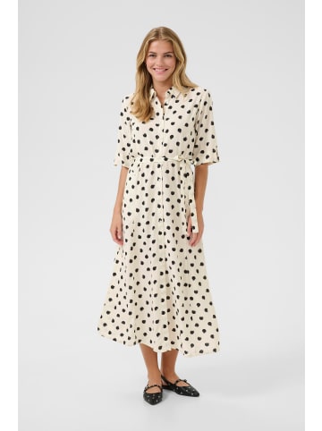 Cream Kleid CRTiah Feminine in Black smuged dot