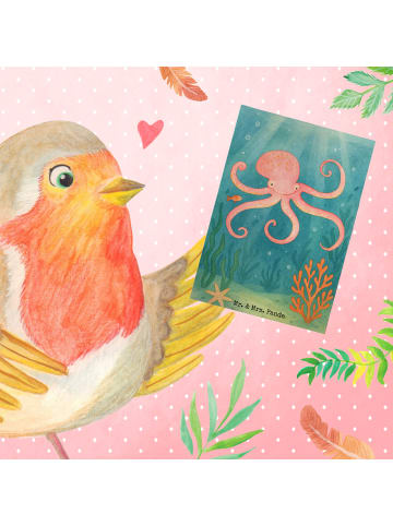 Mr. & Mrs. Panda babykarte Tintenfisch Design ohne Spruch in Weiß