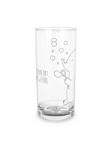 Mr. & Mrs. Panda Wasserglas Elefant Seifenblasen mit Spruch in Transparent