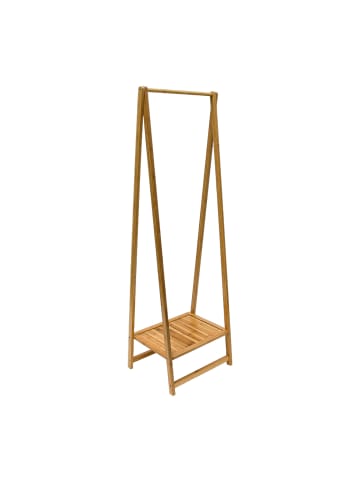 relaxdays Kleiderständer in Natur - (B)51,5 x (H)158,5 x (T)40,5 cm
