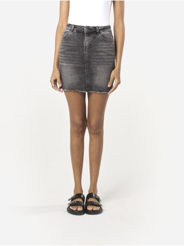 KOROSHI Damen-Nieten mit Jeansrock in Schwarzer denim