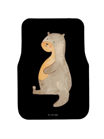 Mr. & Mrs. Panda Auto-Fußmatte Otter Bauch ohne Spruch in Schwarz