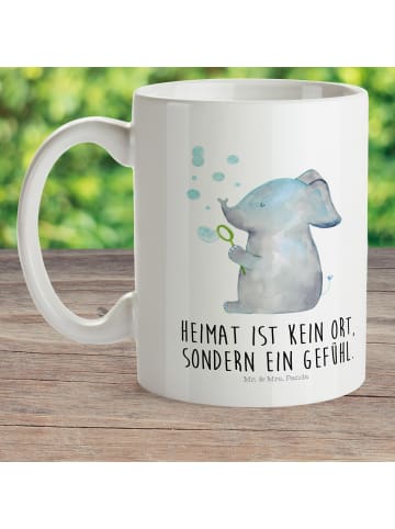 Mr. & Mrs. Panda Kindertasse Elefant Seifenblasen mit Spruch in Weiß