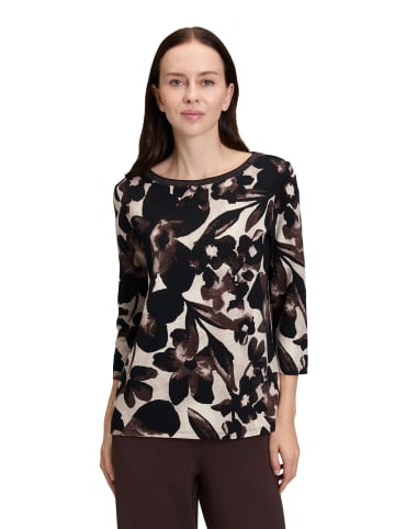 Betty Barclay Sweatshirt mit Rippenstruktur in Beige/Braun