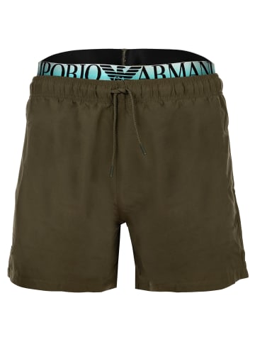 Emporio Armani Badeshorts 1er Pack in Oliv