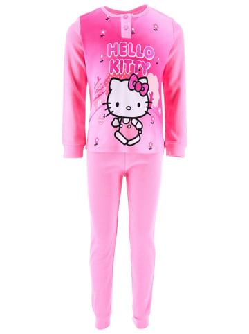Hello Kitty Schlafanzug Hello Kitty mit Glitzer in Rosa