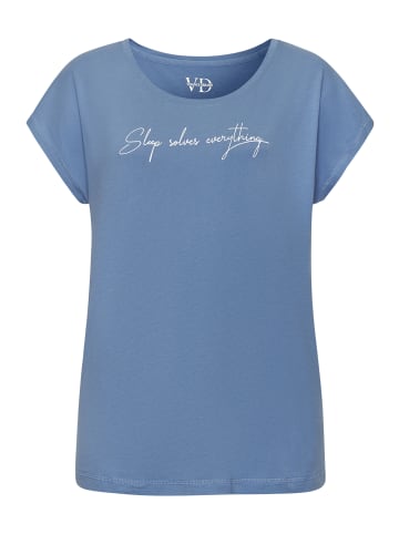 VIVANCE DREAMS Pyjama in blau-rosa-gestreift