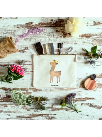 Mr. & Mrs. Panda Federtasche Lama König ohne Spruch in Weiß