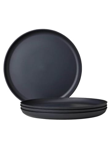 Mepal 4er Set Essteller Silueta in ø 26 cm in Nordic Black