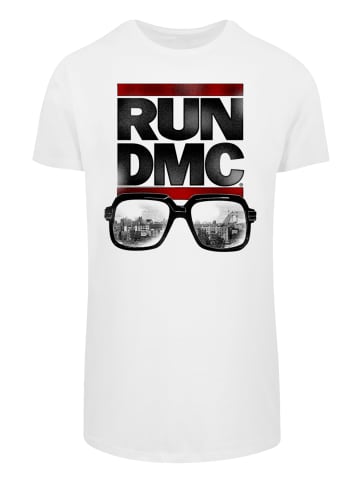 F4NT4STIC Long Cut T-Shirt Run DMC Glasses NYC in weiß