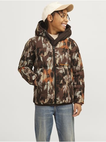 JACK & JONES Junior Steppjacke in Chocolate Lab