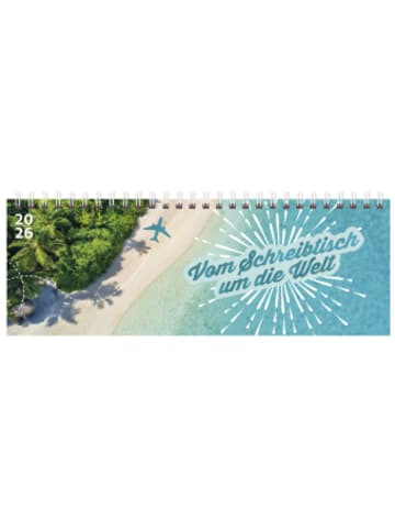 Korsch Kalender - Tischquerkalender Vom Schreibtisch um die Welt 2026
