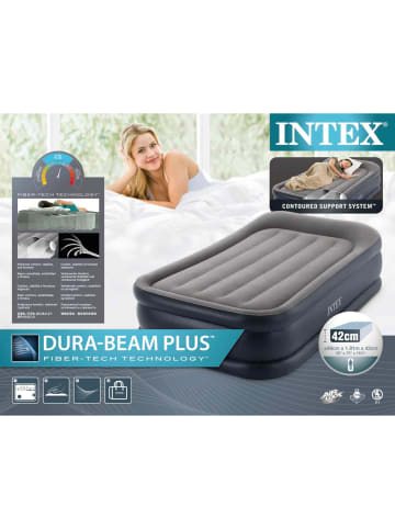 Intex Luftbett DuraBeam DeluxePillow Twin 99x191x42cm in grau