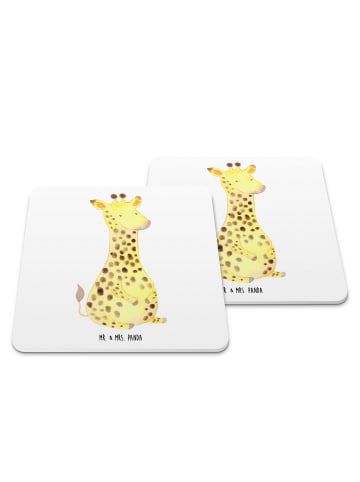 Mr. & Mrs. Panda Coaster Giraffe Zufrieden ohne Spruch in Weiß