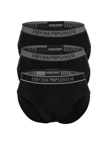 Emporio Armani Slip 3er Pack in Schwarz