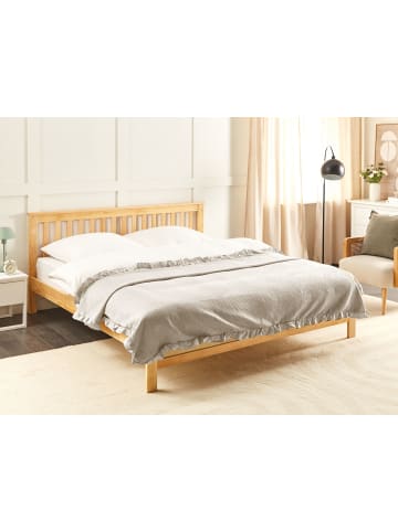 Beliani Tagesdecke HATTON in Beige - (W) 200 x (H) 0.2 x (L) 220 cm