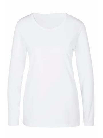 Sieh an! Langarmshirt in weiß