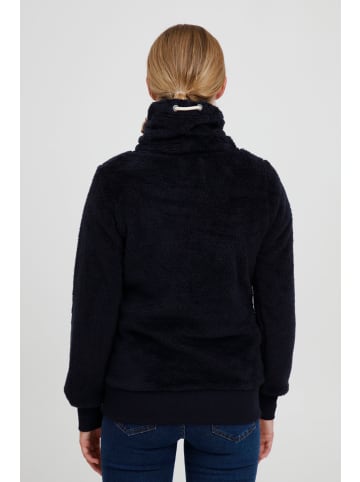 Oxmo Fleecepullover OXAnniki in Dunkelblau