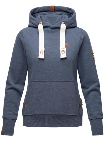 Navahoo Kapuzensweatshirt Damlaa in Dusty Blue Melange