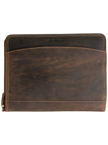 Greenburry Schreibmappe Vintage Manager Dokumappe in Sattelbraun