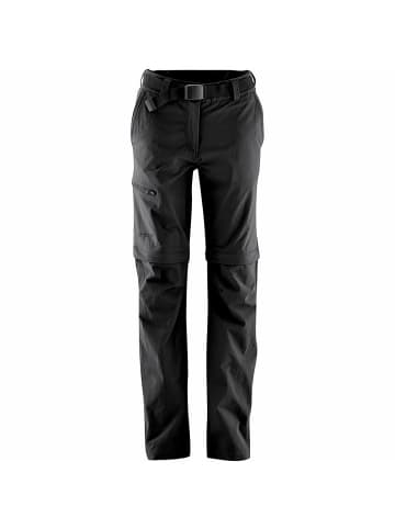 Maier Sports Zip-Hose Nata in Schwarz