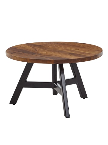 FineBuy Couchtisch in Braun / Sheesham / 60x60x35