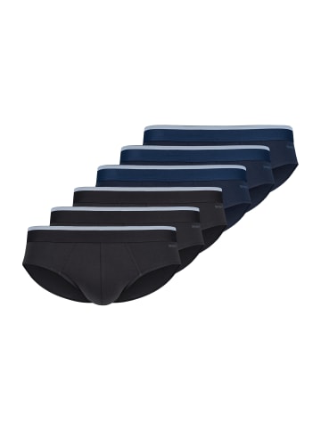 Skiny Slip / Unterhose Basic in Blau / schwarz