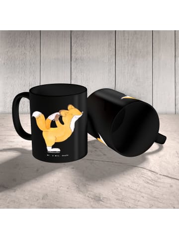 Mr. & Mrs. Panda Pott Eiskunstlauf Trainerin mit Spruch in Schwarz