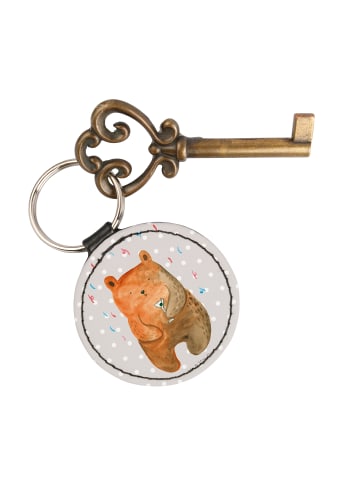 Mr. & Mrs. Panda Anhänger Bär Party ohne Spruch in Grau Pastell