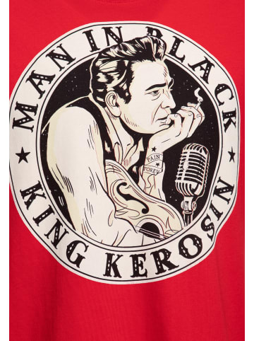 King Kerosin King Kerosin T-Shirt Man in Black in rot