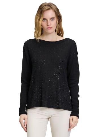 Betty Barclay Feinstrickpullover mit Strass in Schwarz