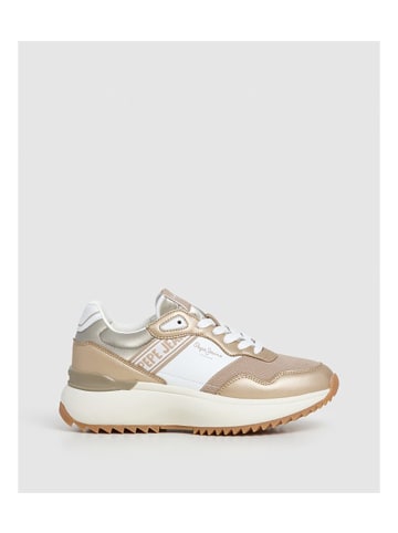 Pepe Jeans Sneakers Kimi in 806-Dorado/blanco