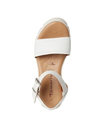 Tamaris Keilsandaletten in Weiß