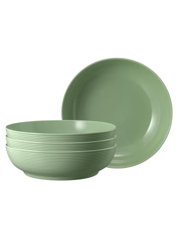 Seltmann Weiden 4er Set Foodbowls Beat Color Glaze ø 25,5 cm in Salbeigrün