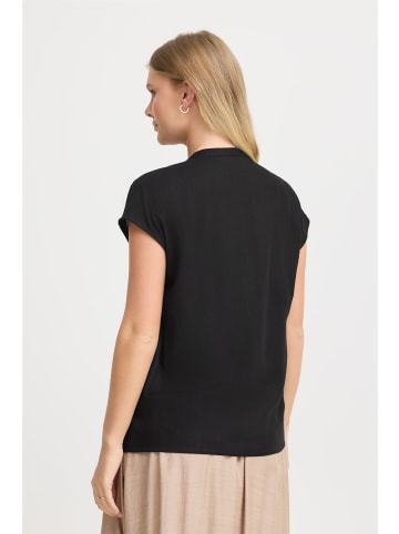 Fransa Kurzarm-Bluse FRJUNA Weit in Black