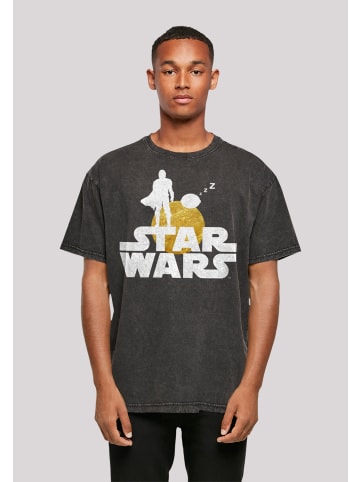 F4NT4STIC Oversize T-Shirt Star Wars The Mandalorian ZZZ in schwarz