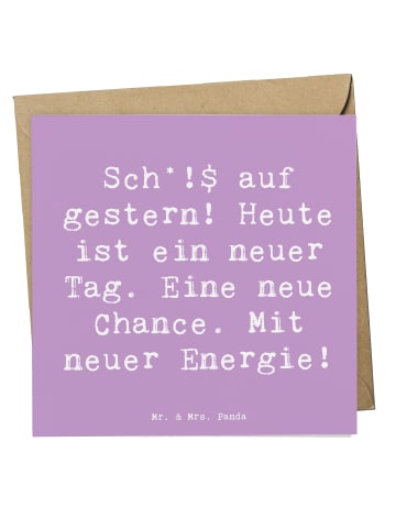 Mr. & Mrs. Panda Doppelkarte Spruch Selbstzweifel Neuanfang mit ... in Lavendeltraum