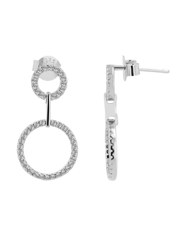 Adeliás Damen Ohrringe – Ohrstecker aus 925 Silber in silber