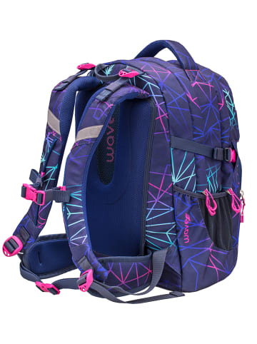 Wave Rucksack "Infinity Stripes Purple" schwarz, H 43 cm B 31 cm T 22 cm