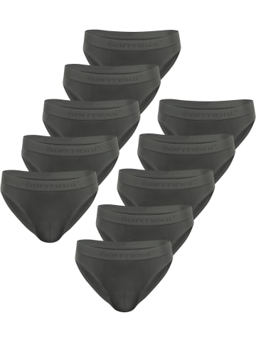 normani 10 Slips aus Bio-Baumwolle Sliwen in Grau