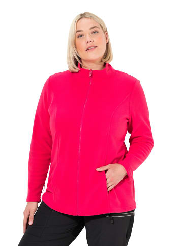 Ulla Popken Sweatjacke in magenta